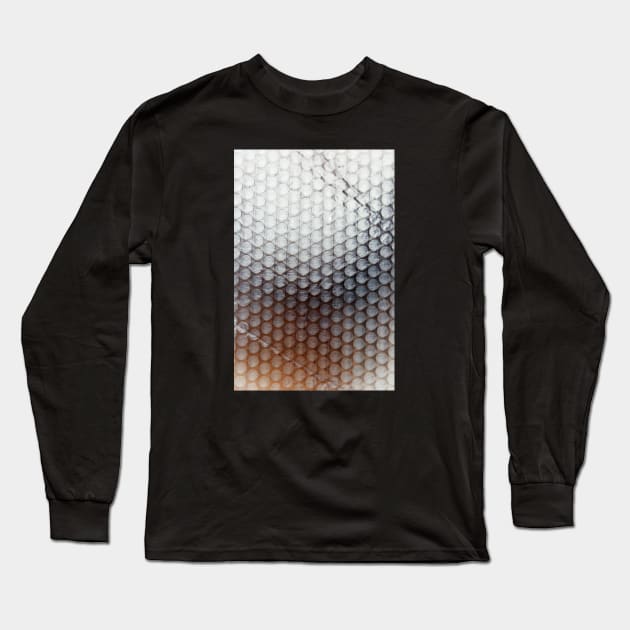 Rough Bubble Wrap Texture Long Sleeve T-Shirt by textural